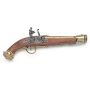 18th Century Replica Blunderbuss Flintlock Pistol - Brass