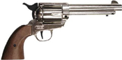 1873 Peacemaker 9MM Blank Gun Silver-Wood