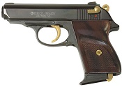 V-PPK 9 MMPA Blank Firing Gun - Black Gold