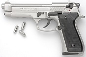 Beretta 92F-8MM Blank Firing Gun-Nickel