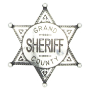 Grand County Sheriff Badge – Nickel