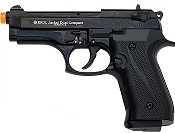 Front Firing Beretta Jackal Compact Full Auto 9MMPA Blank Gun Black