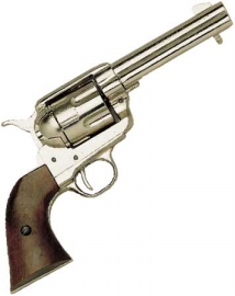 Western Peacemaker Pistol Nickel Finish