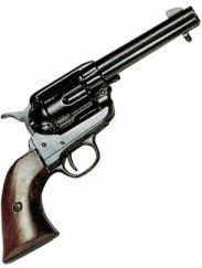 Western Peacemaker Pistol Black Finish